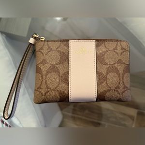 COACH Signature coated canvas Colorblock wallet